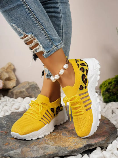 shoes woman 2025 [Leopard print sneakers] lightweight and breathable women's casual sneakers.women's shoes sale shoes
