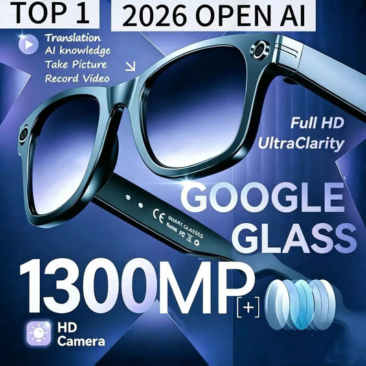 Titanium Frame AI Smart Glasses With 13MP Camera And Real Translation