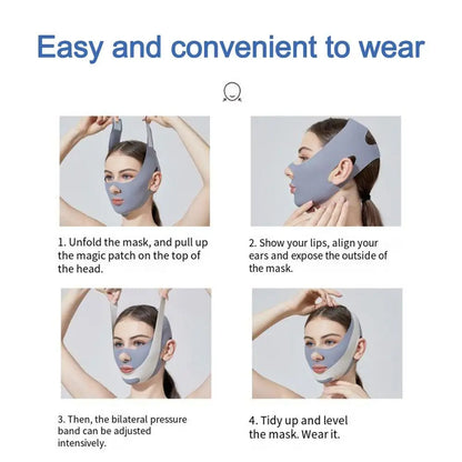 Breathable Adjustable Face Sculpting Sleep Mask With Jawline Lifting And V Line Shaping