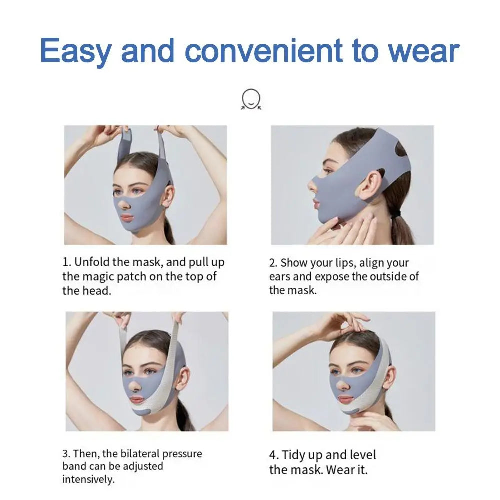 Breathable Adjustable Face Sculpting Sleep Mask With Jawline Lifting And V Line Shaping
