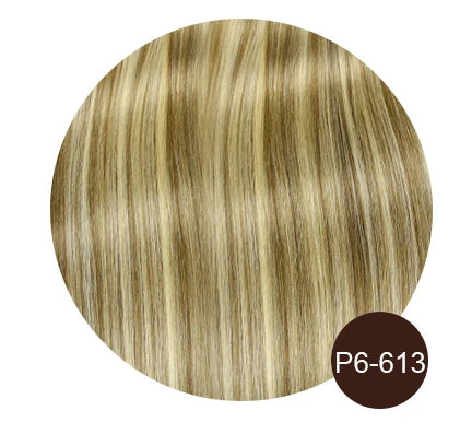 Clip In Hair Extensions 7 Pieces Human Hair 22inch #99J Burgundy Red For Bold & Vibrant Style