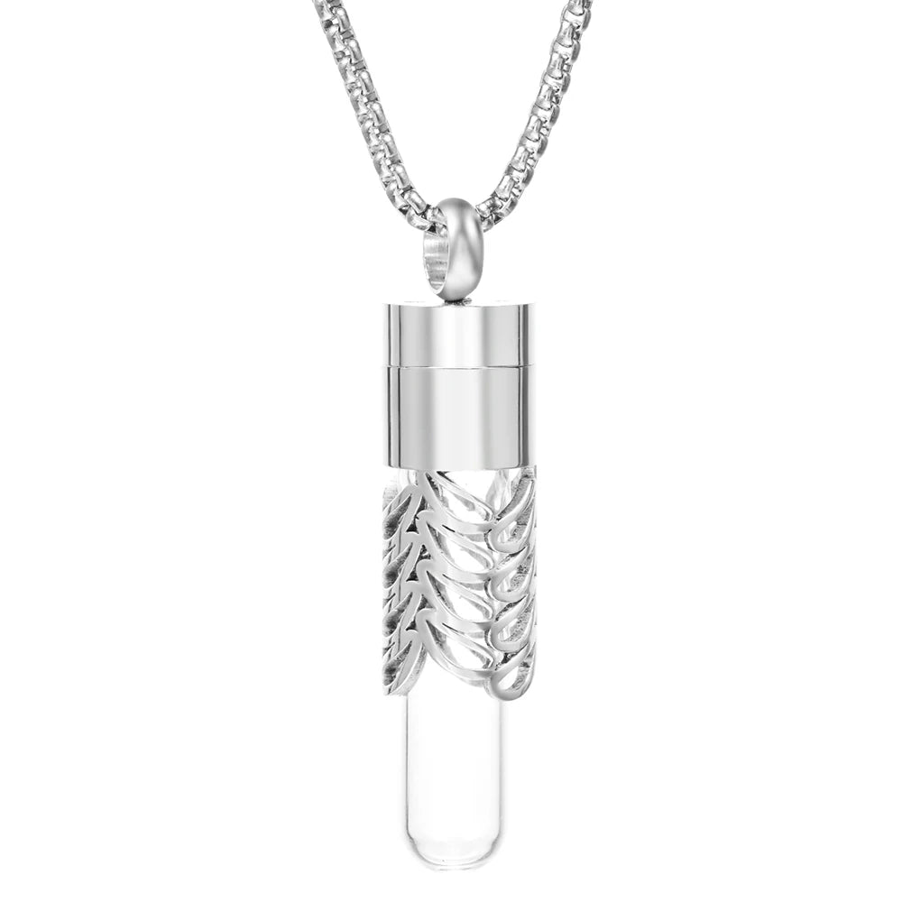 Women’s Diffuser Necklace Stainless Steel Bottle Oil Storage