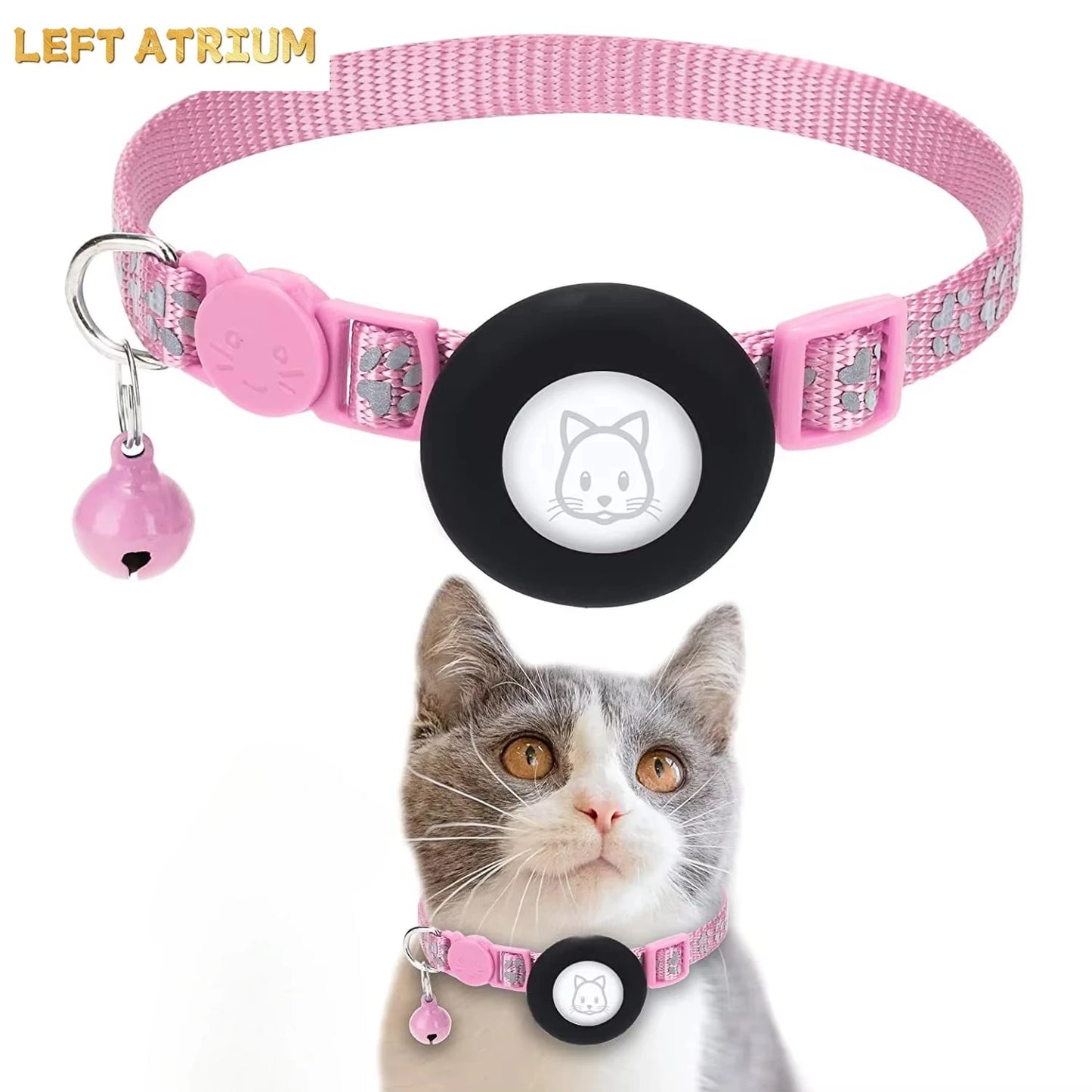 Reflective GPS Pet Tracker Collar With Breakaway Waterproof Housing