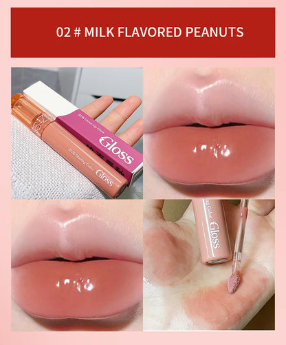 Hydrating Lip Gloss with Glassy Water Shine for Plump Lips