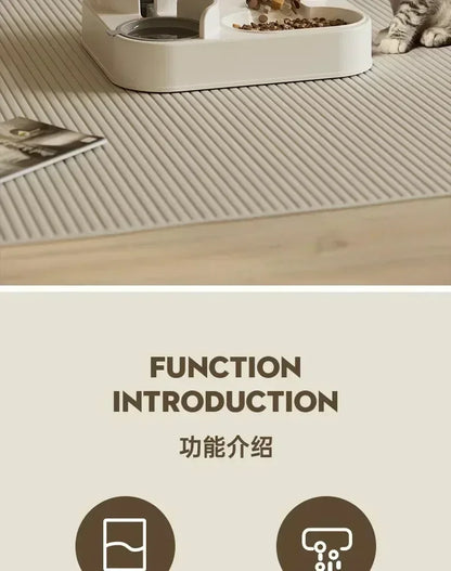 Automatic Pet Feeder with Water Fountain - Large Dispenser for Cats Dogs Puppy Kitten