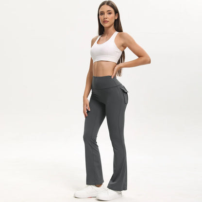 High-Waist Leggings With Cargo Pockets For Yoga And Gym Workouts For All Day Support
