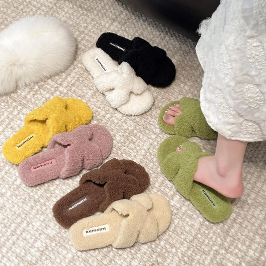 Soft Slippers with Faux Fur Lining for All Day Indoor Outdoor Warmth