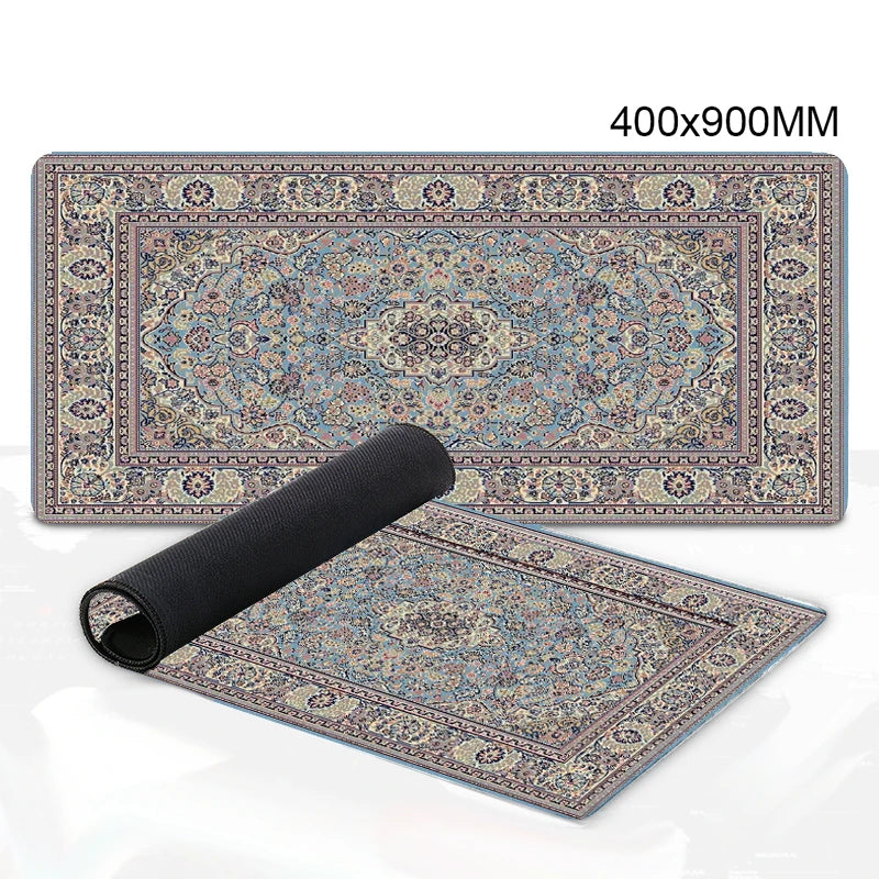 Luxury Persian Carpet Mouse Pad Large Persian Pattern MousePad Game Desk Accessories Computer Desk Mat Bedroom Floor Mat Persian Carpet