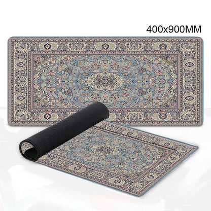 Luxury Persian Carpet Mouse Pad Large Persian Pattern MousePad Game Desk Accessories Computer Desk Mat Bedroom Floor Mat Persian Carpet