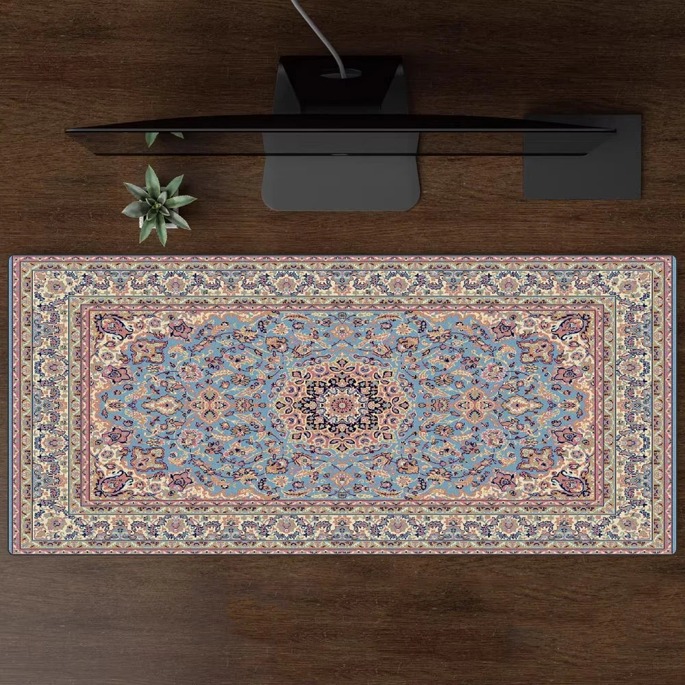 Luxury Persian Carpet Mouse Pad Large Persian Pattern MousePad Game Desk Accessories Computer Desk Mat Bedroom Floor Mat Persian Carpet