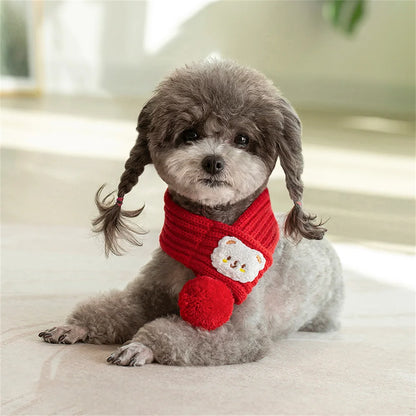 Soft Pet Scarf for Small Medium Dogs Cats Lightweight Slip On