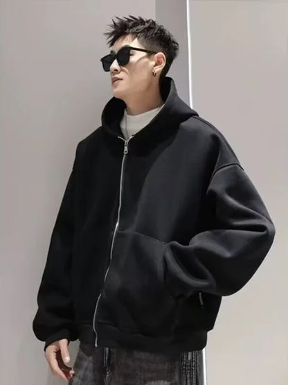 Viral Must Have Backpack Hoodie high street fashion three-dimensional backpack men clothing Y2K trend hoodie oversized casual sportswear