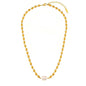 Statement Natural Pearl Charm Beaded Stainless Steel Necklace for Women Gold Color Collarbone Chain Minimalist Jewelry Set