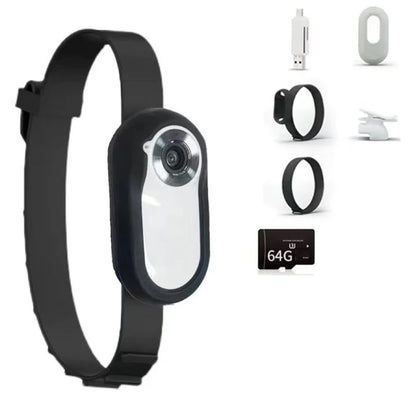 HD PetCam Collar No Wifi Needed Video Recording for Cats and Dogs