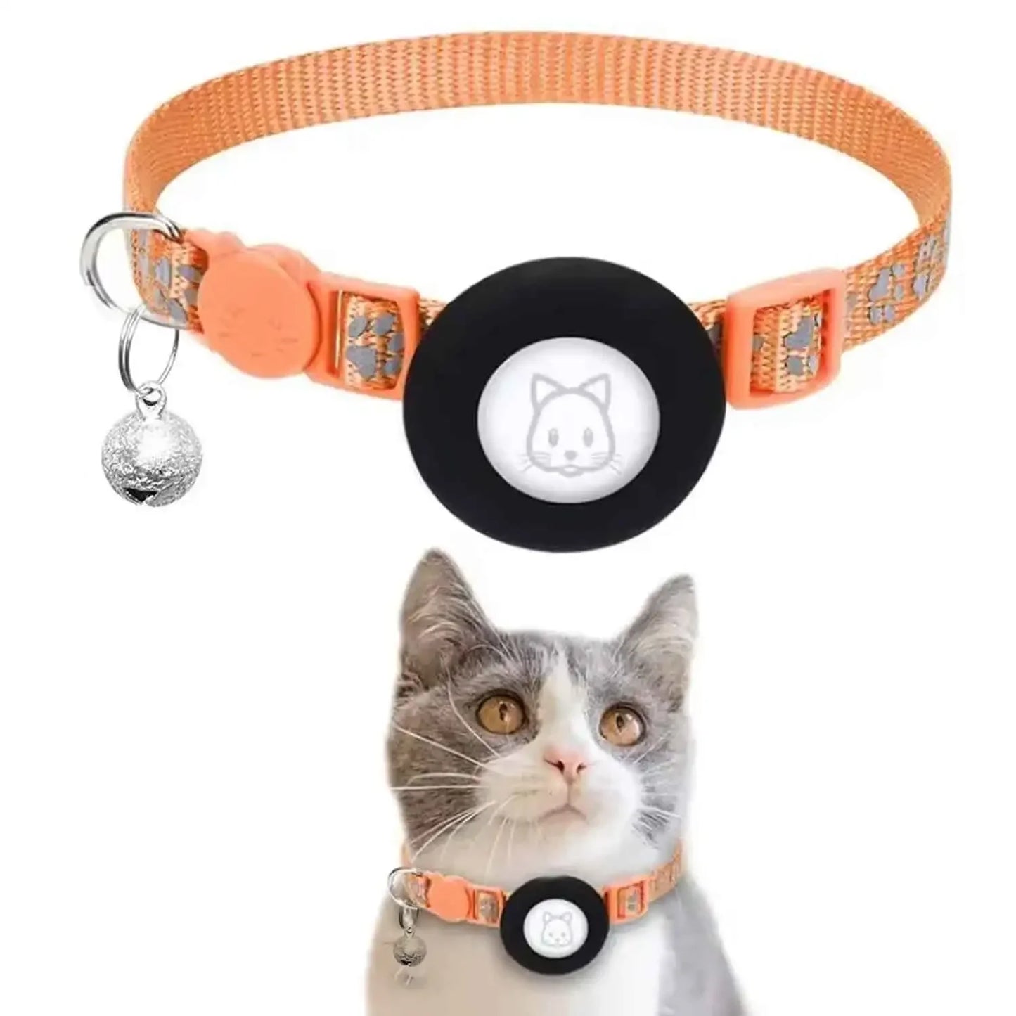 Reflective GPS Pet Tracker Collar With Breakaway Waterproof Housing