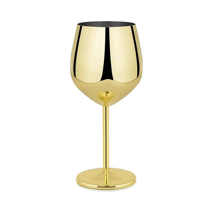 500ml Stainless Steel Wine Glass Goblet Sets Durable Metal Cup for Red Wine Champagne Bar Party Kitchen Goblets Drinking Utensils