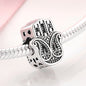 925 Silver Blue Enamel Fatima Hand Charm - DIY Jewelry Beads for Charm Bracelets