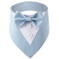 Wedding Big Dog Triangle Scarf with Bow Tie Handsome Pet Bandana for Small Large Dogs Golden Retriever Shepherd Labrador Bibs