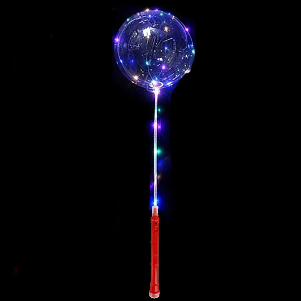 LED Light Up Bobo Balloons With Flashing Handles Party Decoration