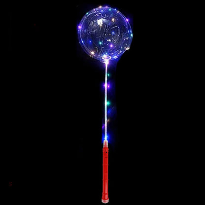 LED Light Up Bobo Balloons With Flashing Handles Party Decoration