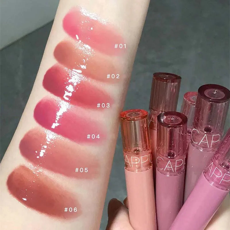 Hydrating Lip Gloss with Glassy Shine for Everyday Wear Rich Color