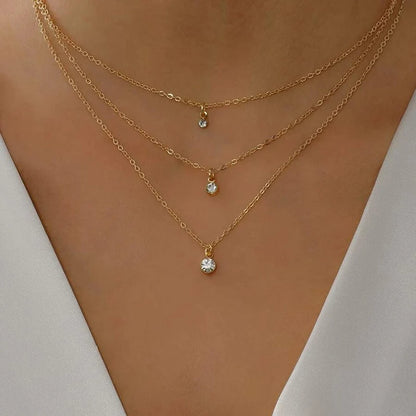 Layered Heart Pendant Necklace with Crystal Bead Detailing for Everyday Sparkle and Delicate Shine