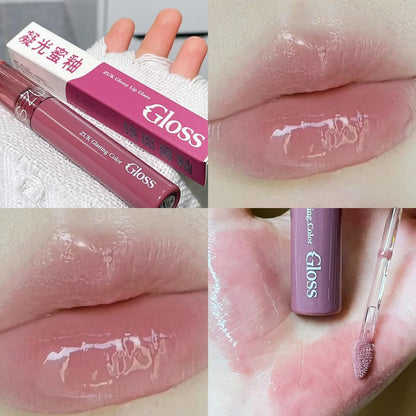 Hydrating Lip Gloss with Glassy Water Shine for Plump Lips