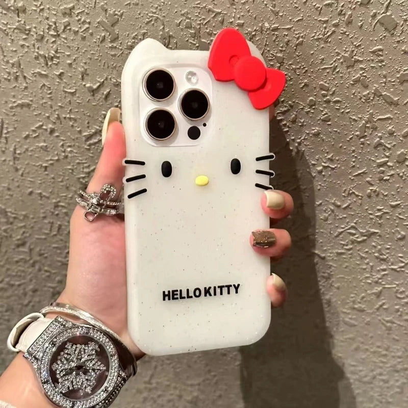 Playful Phone Case with Cat Silhouette Design and Soft Grip