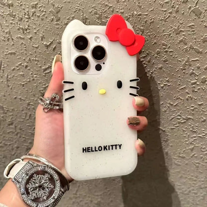 Playful Phone Case with Cat Silhouette Design and Soft Grip