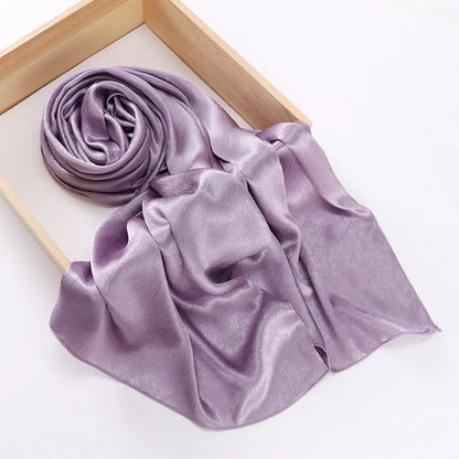 Women's Chiffon Hijab Silk Scarf Loose Fit Headwrap Shawl Bandana Turban