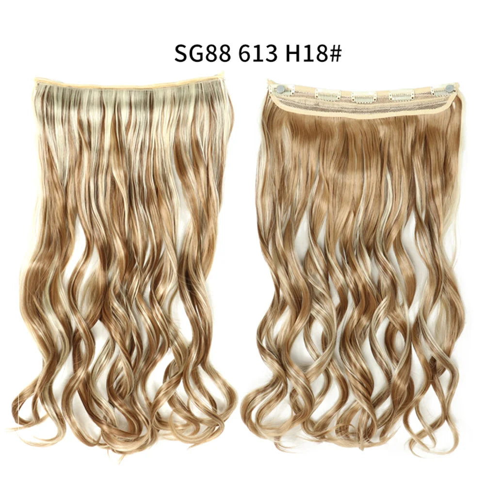 Long Clip In Hair Extensions for Length and Volume 22 Inch