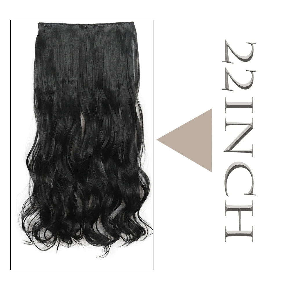 Wavy Clip In Hair Extensions Five Clip Set for Fuller Waves