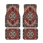 4Pcs Bohemian Car Floor Mats Rubber Back Heavy Duty Persian Carpet Car Decoration Dirty Resistant Car Floor Protector Rugs