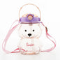 Insulated Teddy Bear Water Bottle 1000ml With Straw And Strap