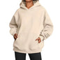Women's Fleece Hoodie with Oversized Fit and Soft Touch Inner Lining Relaxed Silhouette
