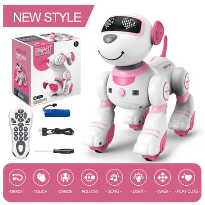 Intelligent Robot Dog - Remote Control Electronic Pet with Stunts for Kids