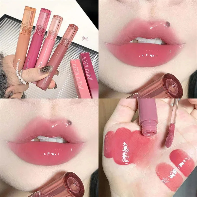 Hydrating Lip Gloss with Glassy Shine for Everyday Wear Rich Color