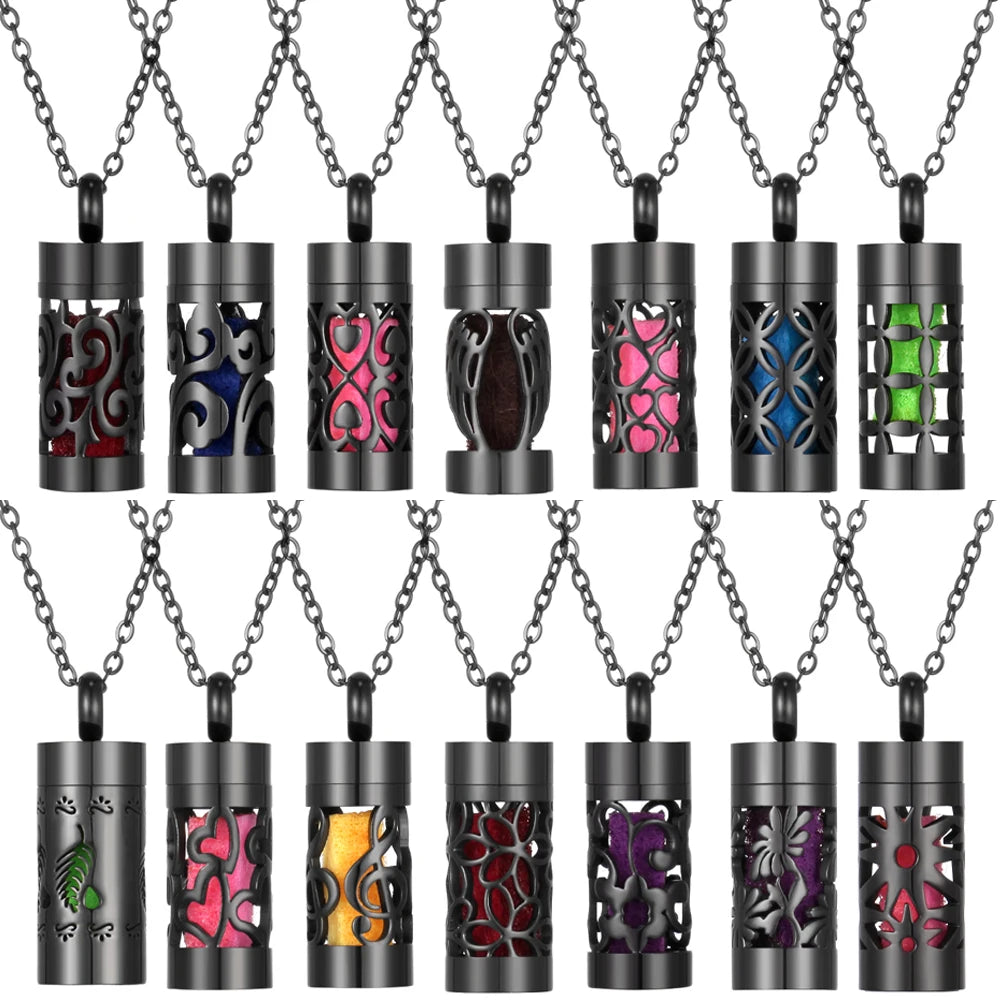 Women’s Stainless Steel Aromatherapy Diffuser Necklace For Essential Oils