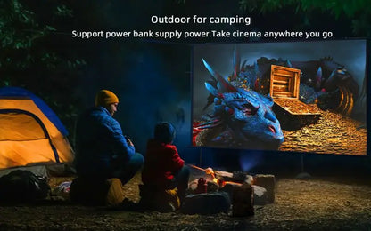 HD Mini Portable Projector Home Media Player Audio LED YT200 Same Screen Projector For Android IOS