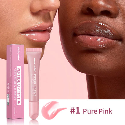 Peptide Lip Tint – Hydrating Lip Gloss plumper with Mirror Shine, Long-Lasting Moisture, and Non-Sticky Glossy Finish