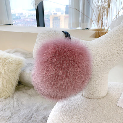 Winter Women Warm Real Fox Fur Earmuffs Girl's Earlap Ultra Large Ladies Plush Earmuff Luxury Ladies Fox Fur Earmuffs