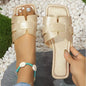 Flat Sandals for Women with Lightweight Water Friendly Open Toe