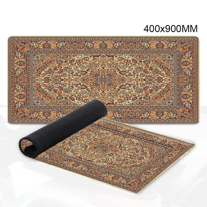 Luxury Persian Carpet Mouse Pad Large Persian Pattern MousePad Game Desk Accessories Computer Desk Mat Bedroom Floor Mat Persian Carpet