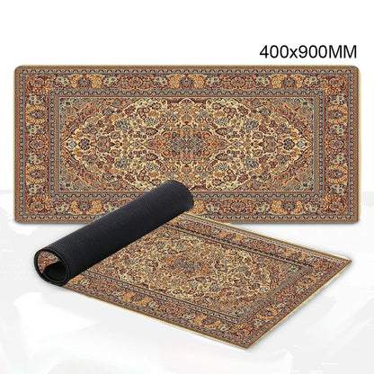 Luxury Persian Carpet Mouse Pad Large Persian Pattern MousePad Game Desk Accessories Computer Desk Mat Bedroom Floor Mat Persian Carpet