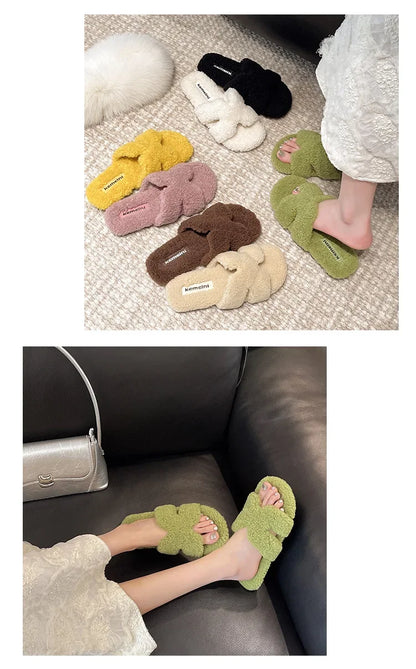 Soft Slippers with Faux Fur Lining for All Day Indoor Outdoor Warmth