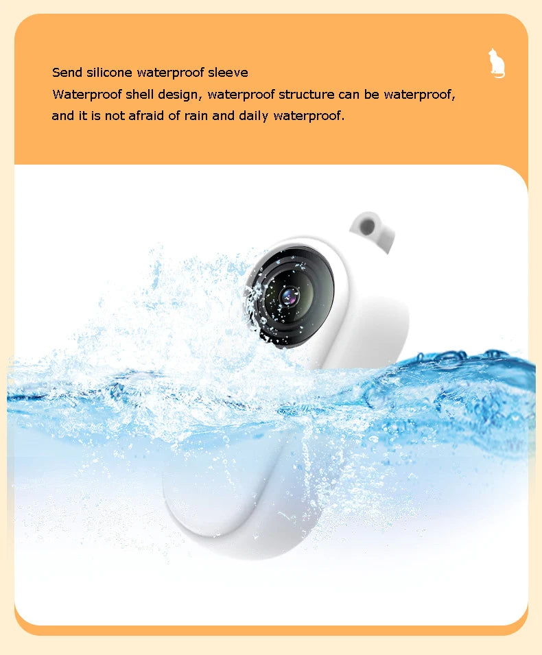 HD Cat Camera Collar with 32GB Card USB Rechargeable Adjustable
