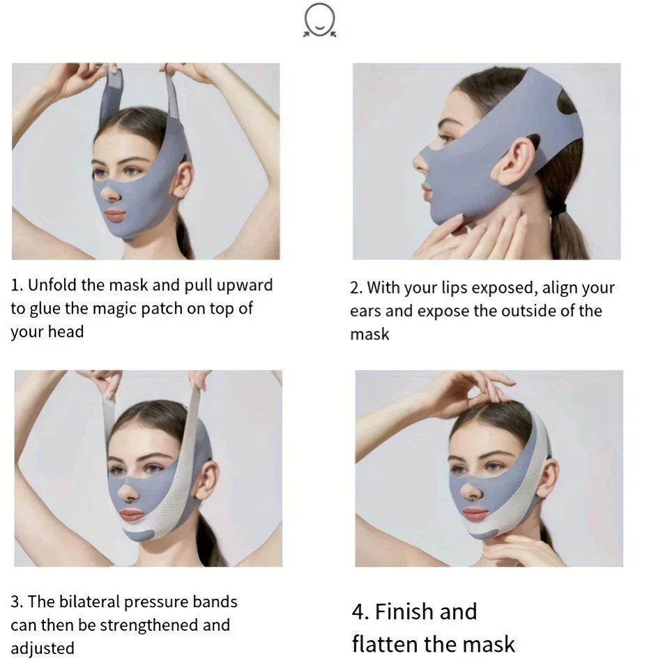 Women's V-Line Face Sculpting Wrap with Adjustable Jaw Strap