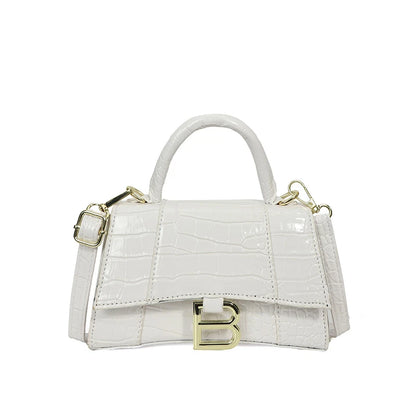 Fashionable Leather Handbag With Spacious Interior For Elegant Ladies By Famous Designer, Luxury Brand