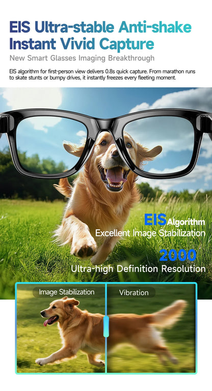 Titanium Frame AI Smart Glasses With 13MP Camera And Real Translation