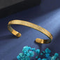 Charm Luxury Islamic Ayatul Kursi Cuff Bracelet for Men Women Stainless Steel Designe Muslim Amulet Bangle Jewelry Accessories